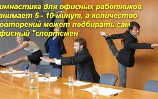 Комплекс упражнений производственной гимнастики для офисных работников